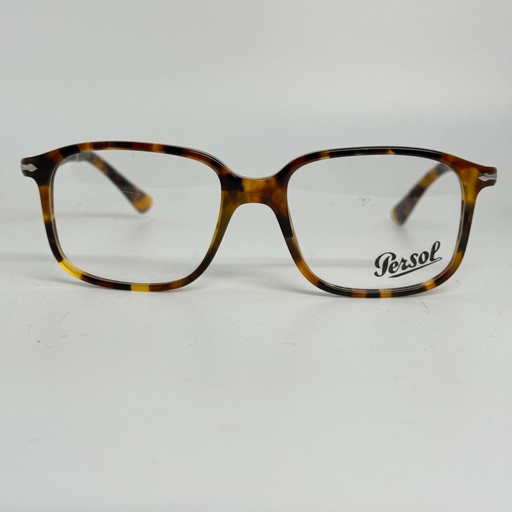 PERSOL PO3246V 1052 Madreterra Demo Lens Rectangle 51-17-140‎ Men's H20101 - Picture 2 of 8